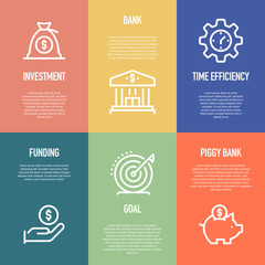 BANKING AND FINANCE FLAT ICON