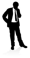 Very high quality business person silhouette