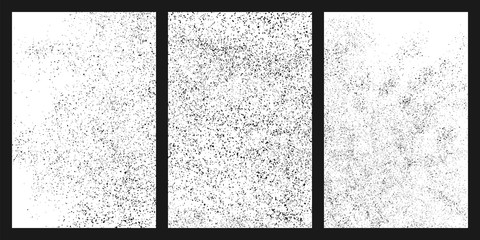 Black grainy texture isolated on white background. Damaged textured . Grunge design elements. Set vector illustration,eps 10.