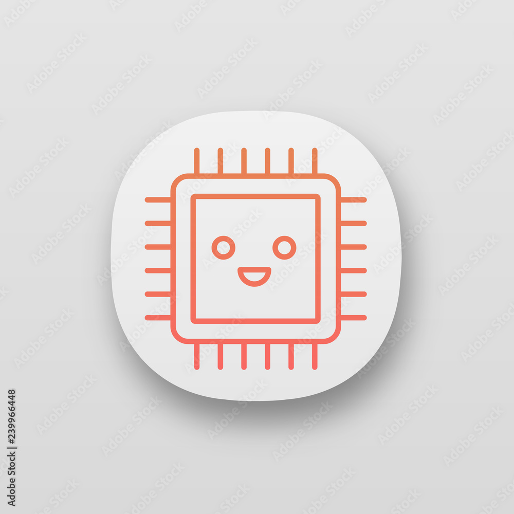 Poster smiling processor app icon