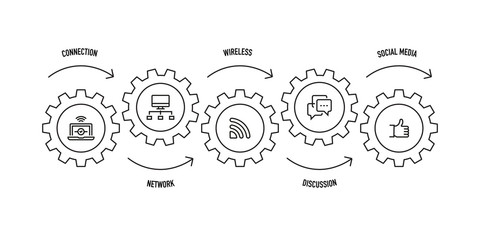COMMUNICATION LINE ICON