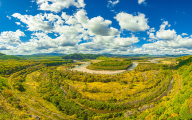 Lapse of the river in mountains