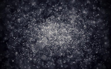 Abstract particle background with shallow depth of field