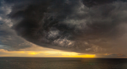 Storm over the sea