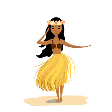 Hula Girl Cartoon Images – Browse 1,390 Stock Photos, Vectors, and Video |  Adobe Stock