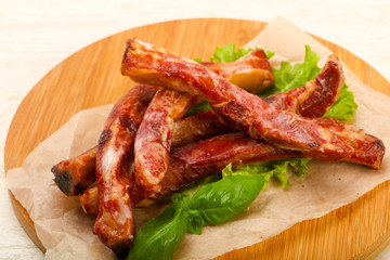 Smoked pork ribs