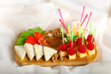 Cheese plate assortment