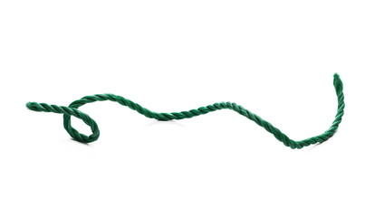 String, rope isolated on white background texture