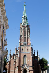 Obraz premium St. Gertrude protestant lutheran church, located in Riga.Latvia