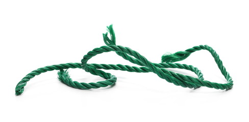String, rope isolated on white background texture