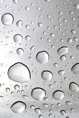 transparent shiny water drops