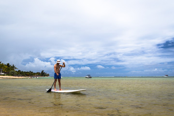 paddle boarding mauritius