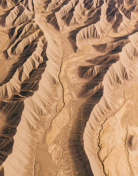 Aerial Desert Landscape