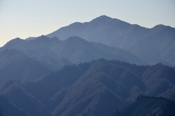 大山と三峰山