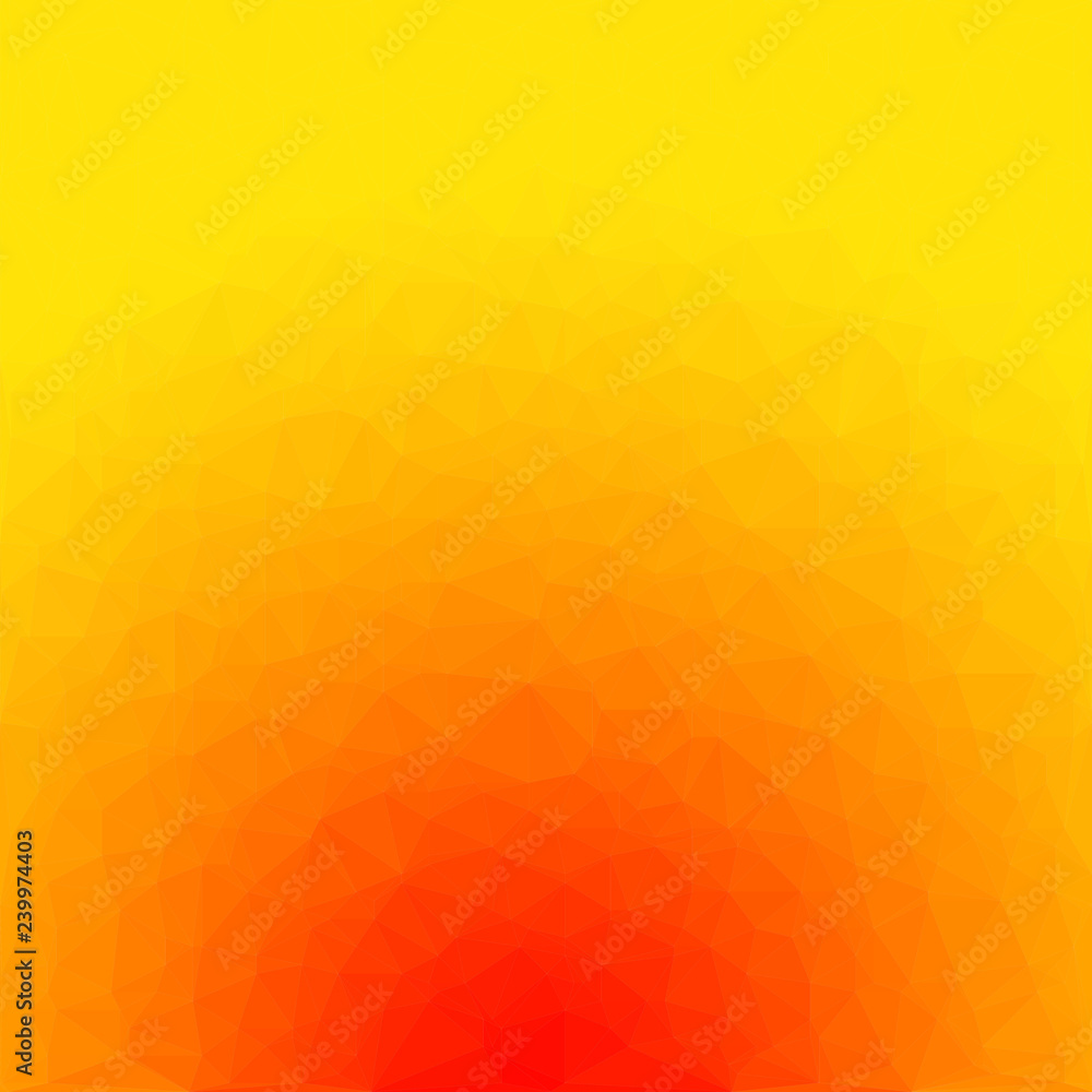 Aufkleber abstract polygon background with colors of sun. pattern composed of triangles.