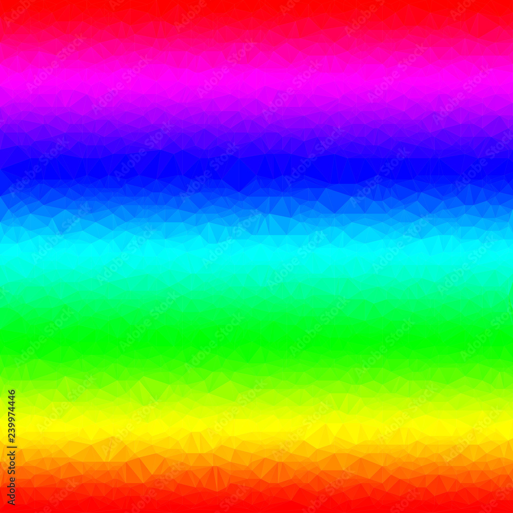 Aufkleber abstract polygon background with rainbow colors. pattern composed of triangles.