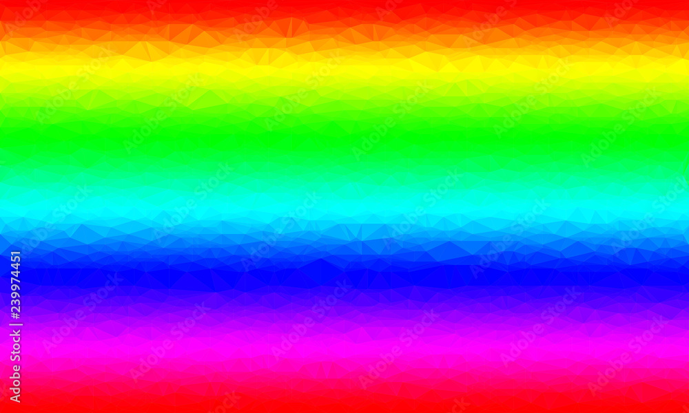 Aufkleber abstract polygon background with rainbow colors. pattern composed of triangles.