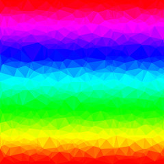 Fototapeta premium Abstract polygon background with rainbow colors. Pattern composed of triangles.