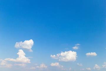 Blue sky with cloud nature background.