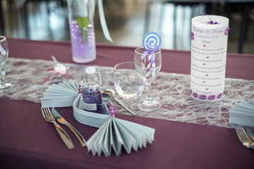 Décoration de table de mariage
