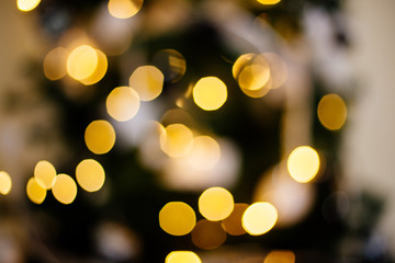 Fototapeta premium Bokeh lights of New Year.
