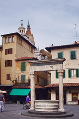 Hall square, Pistoia, Italy