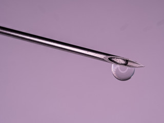 syringe with a macro drop
