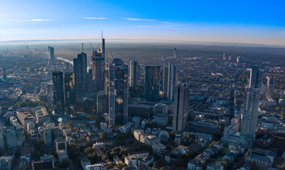 Fototapeta na wymiar frankfurt city skyline