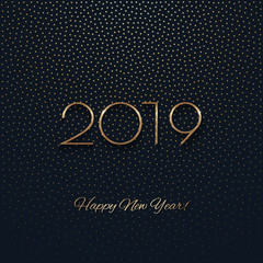 Fototapeta na wymiar This is a festive 2019 new year design