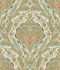 Seamless Pattern : Paisley Style
