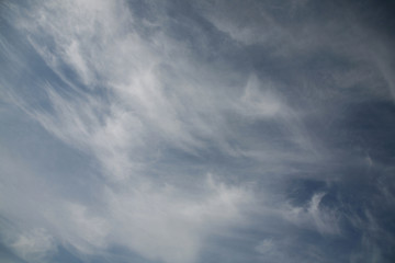 Blue beautiful sky clouds as the best picture. The most abstract sky background image is blue. Different types of clouds.