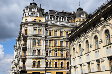 Fototapeta na wymiar Building architecture in Kiev