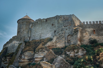 City walls and towers of the old fortress. Belgorod-Dniester, Ukraine