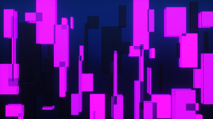 3d rendering of the broadcast rectangles