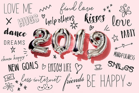 Number 2019 And New Years Resolutions