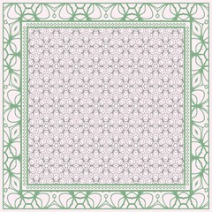 Obraz premium Geometric Pattern With decorative Ornament. Illustration. Design For Prints, Textile, Decor, Fabric. Vector.