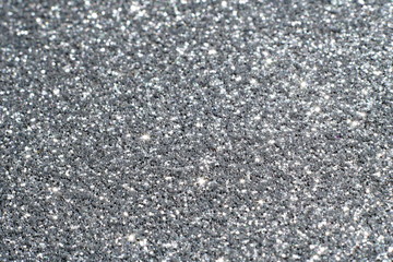 Silver and white glitter abstract bokeh background Christmas