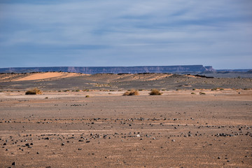 Fototapeta na wymiar Black Desert in Morocco, Merzouga