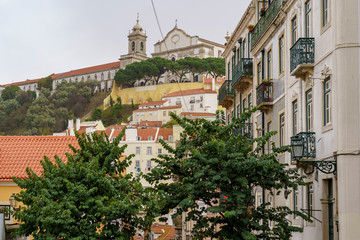 Gassen im Lissaboner Stadtteil Mouraria, Lissabon,  Portugal