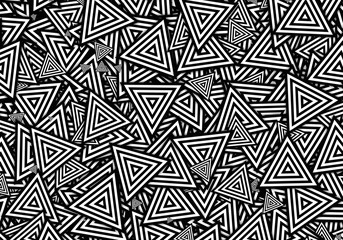 modern triangles blak and white background
