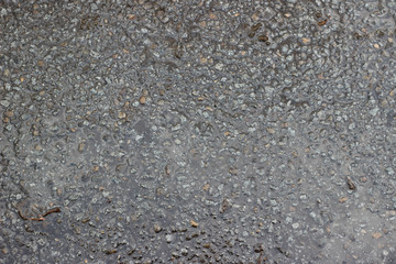 Wet asphalt pavement surface texture