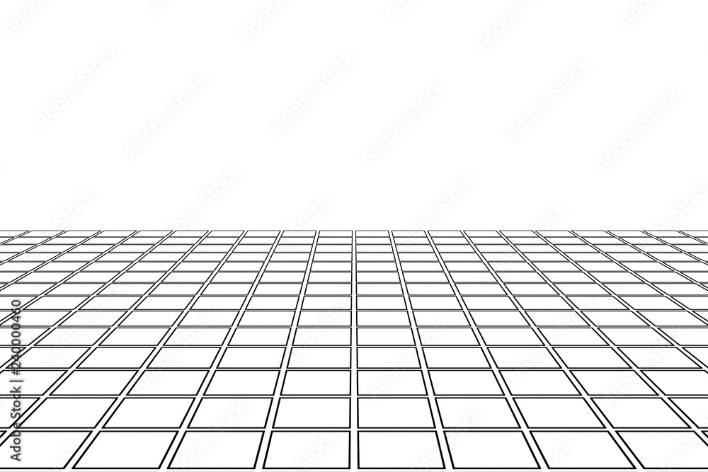 Poster abstract white rectangular tiles flooring pattern surface texture and copy space. outline of interio