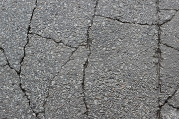 Asphalt wet crack fracture surface texture