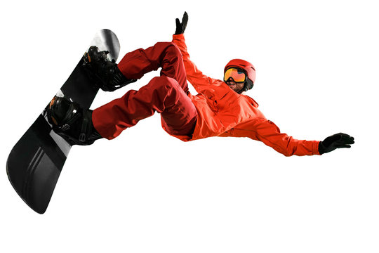 Portrait of young man in sportswear with snowboard isolated on a white studio background. The winter, sport, snowboarding, snowboarder, activity, extreme concept