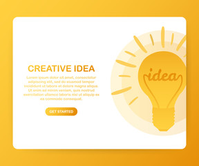 Creative Idea for website banner and landing page. Vector illustration. 