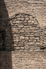 Baku, Azerbaijan, fortress, wall, stones, window, opening, masonry, architecture, ancient, background, Wallpaper, structure, ancient, battlements, defense, eternal, bright, fancy, tower, Eastern, orie