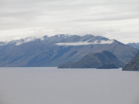 Beautiful lake in south island of New Zealand
