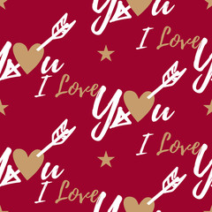 Valentine's Day seamless pattern