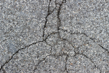 Asphalt wet crack fracture surface texture