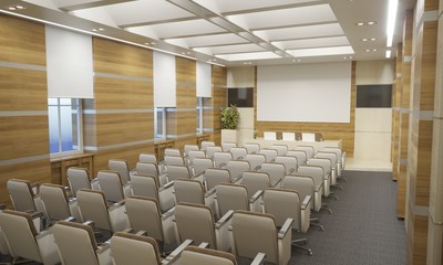 conference room, meeting room, interior visualization, 3D illustration